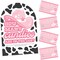Big Dot of Happiness Rodeo Cowgirl - How Many Candies Pink Western Party Game - 1 Stand and 40 Cards - Candy Guessing Game
